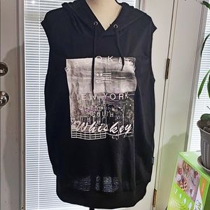 Black size 2X short sleeve hoodie
